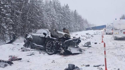 В Карелии в ДТП с участием двух автомобилей пострадали девять человек