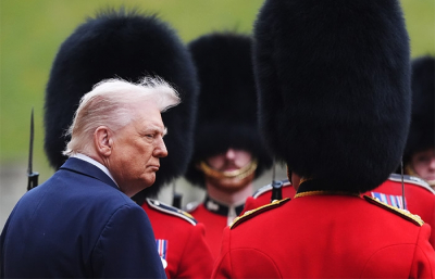 Карл III встречает Дональда Трампа в Виндзорском замке