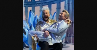 Киркоров в прямом эфире подшучивает над Басковым